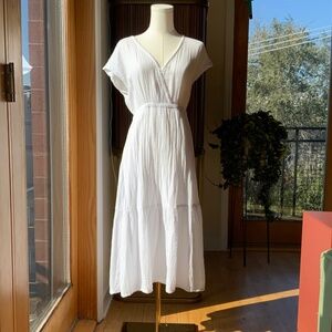 Michael Stars Gauzy White Cotton Dress